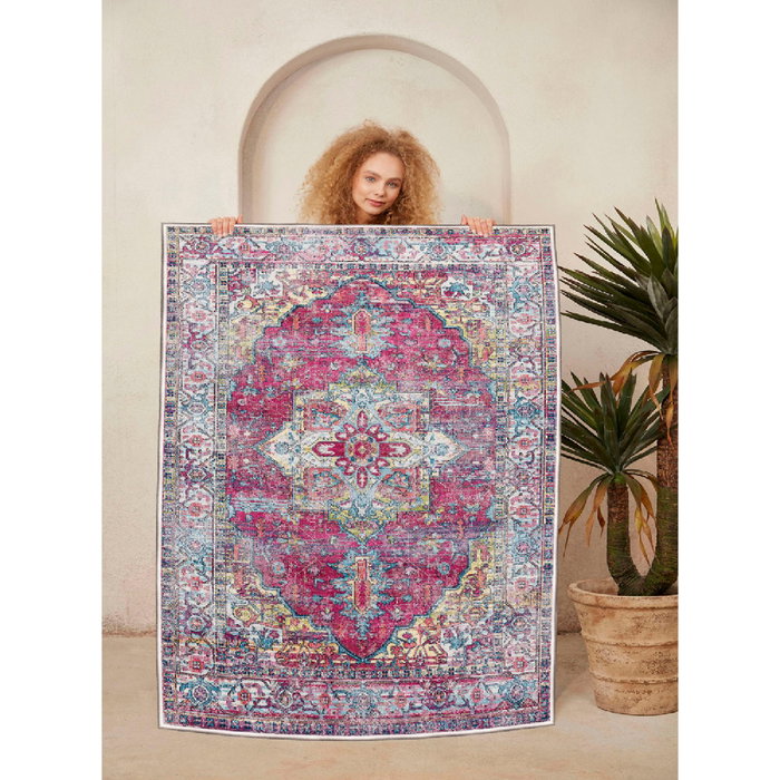 Conceptum Alfombra de Algodón 80 x 150 cm Multicolor